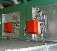 鋳砂乾燥炉用ガスバーナー使用例